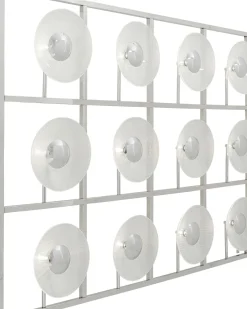 KARE24.se Vägglampa Ufo - 12 Lampor i Ram Krom/Glas, 139x184cm - KARE Design Sale