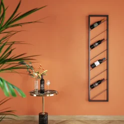 KARE24.se Vinhylla Bistro - Vägghängt Vinställ Svart, 36x160cm - KARE Design Outlet